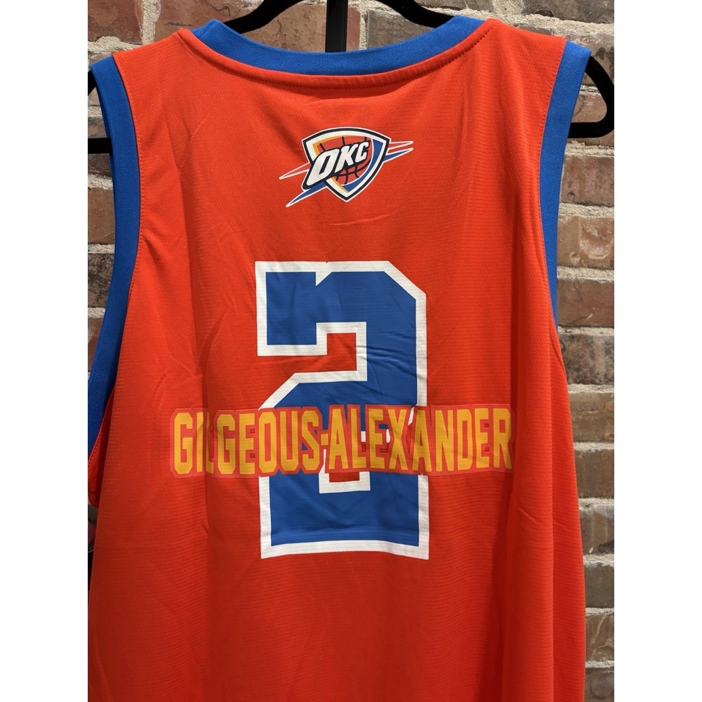 NWT OKC Thunder Orange Jersey SGA #2 Men's XL Shai Gilgeous-Alexander Jersey New